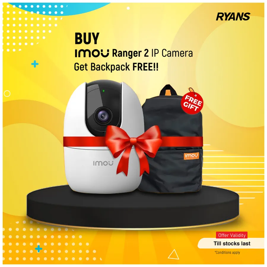 Buy IMOU Ranger 2 IP Camera and Get a FREE Backpack at Ryans Computers Ltd.