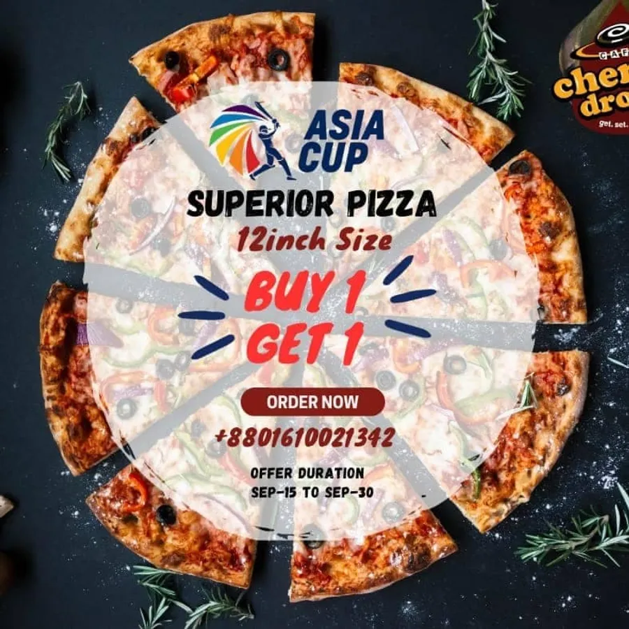 Buy One Get One Pizza | BOGO Pizza Offer at Cafe Cherry Drops Khilgao