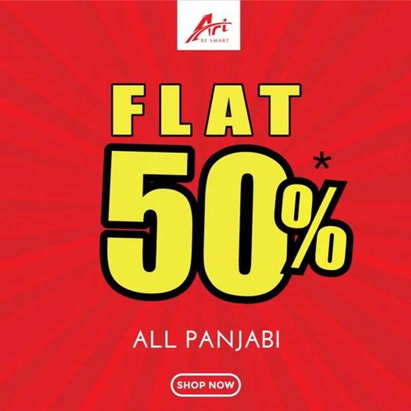 Flat 50% Discount On All Panjabi at ART