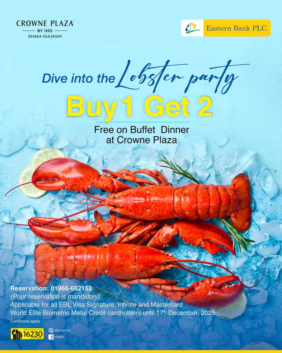 Buy 1 get 2 lobster 🦞 party