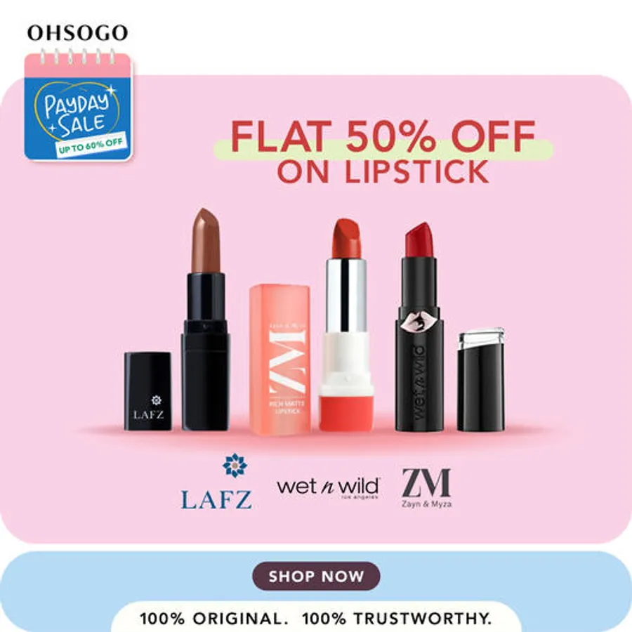 Flat 50% Discount On Lipstick at OHSOGO