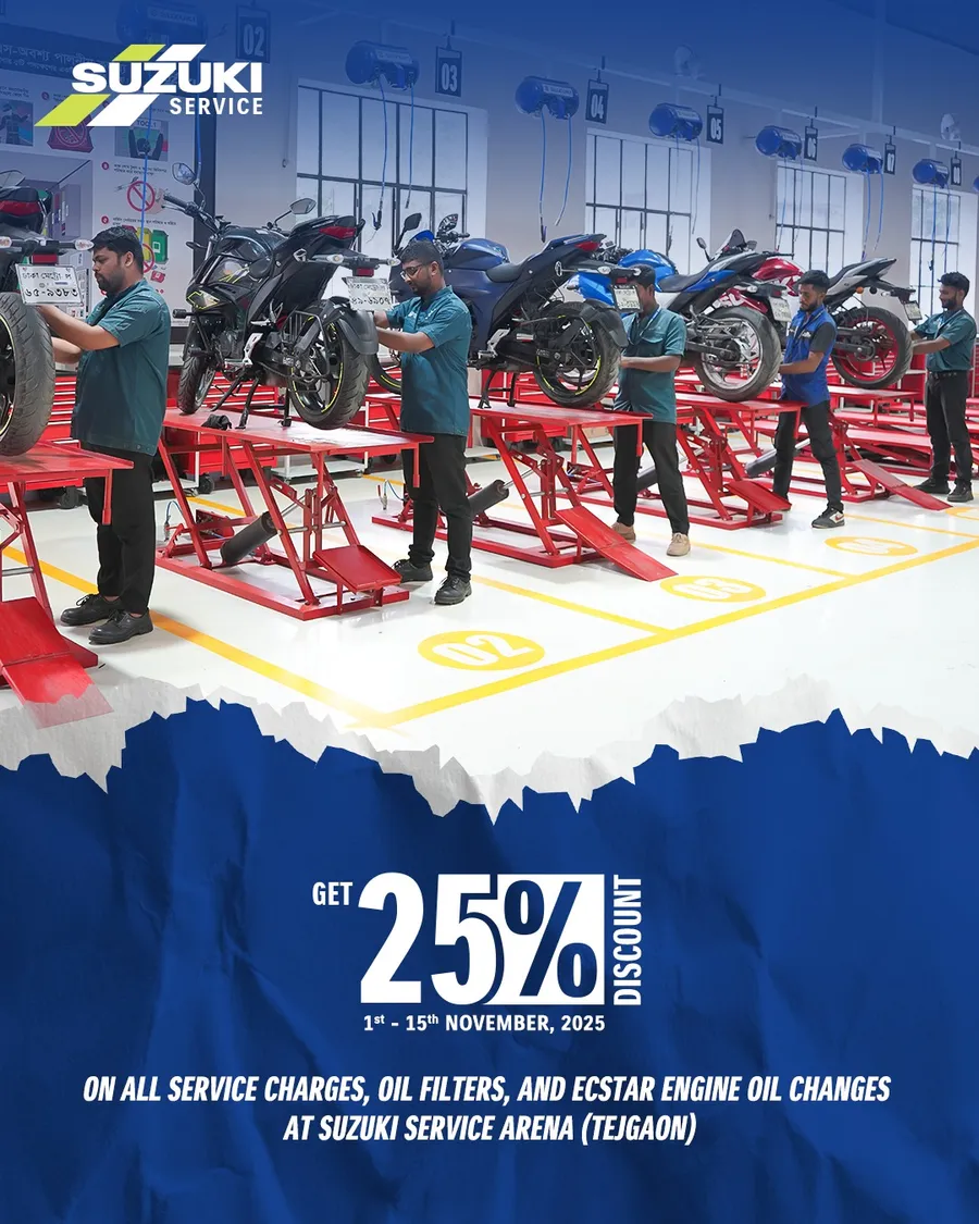 25% OFF at the Largest Suzuki Service Arena in Bangladesh