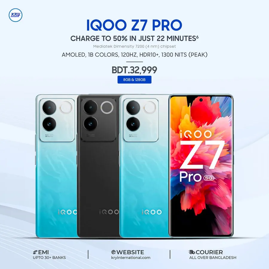 IQOO Z7 PRO Smart Phone Offer at KRY INTERNATIONAL