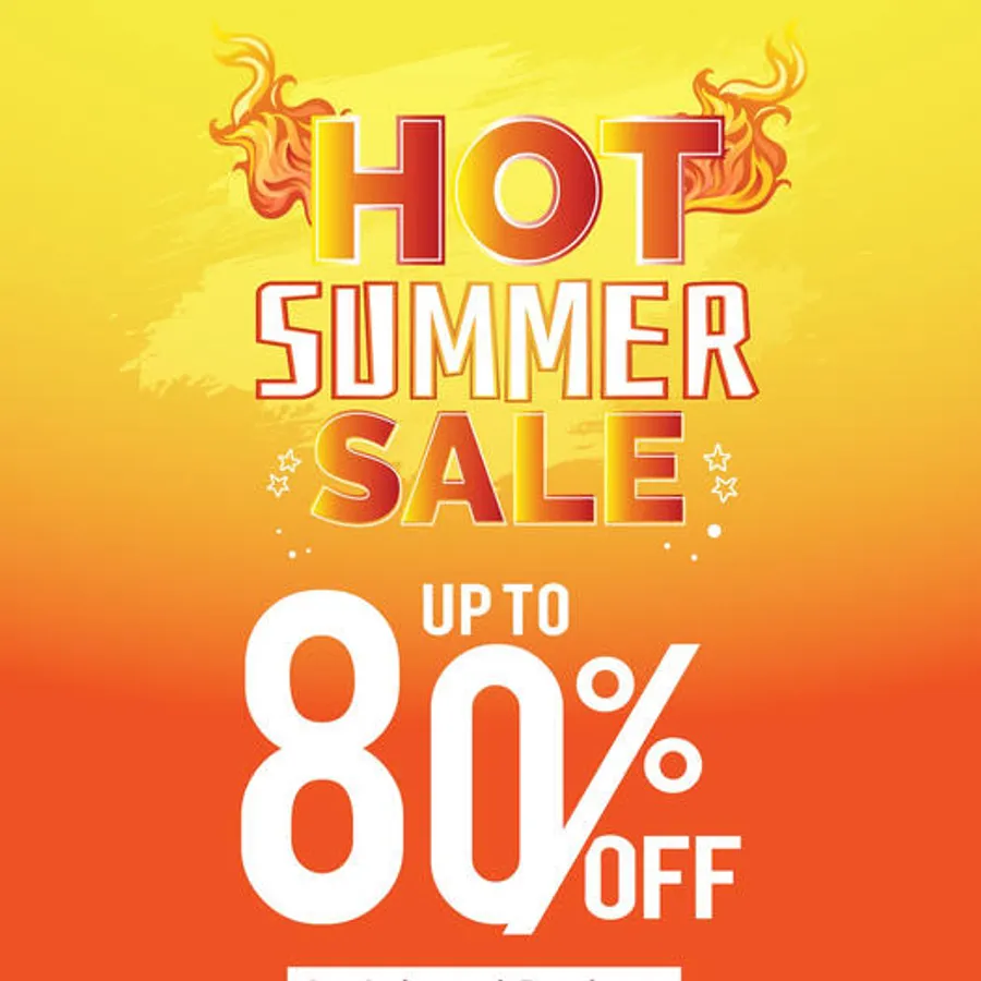 Beat the heat and enjoy 𝗨𝗽 𝗧𝗼 𝟴𝟬% 𝗢𝗳𝗳 on selected Items at Vibrant