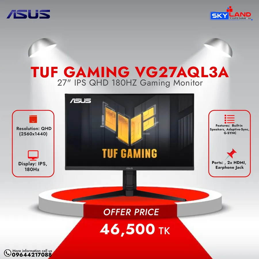 Buy ASUS Gaming Monitor at Best Price in Bangladesh from Skyland Computer BD