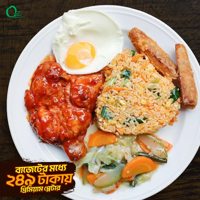 249 TK Budget Friendly Platter Offer at  Ozz Cafe Dhanmondi