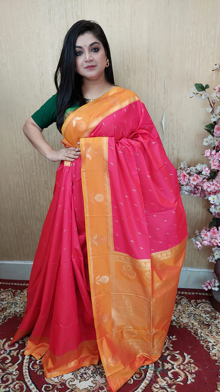 Flat 45% Discount on Gadwal Motif Pure Silk Kanjeevram Saree at Ayesha's World