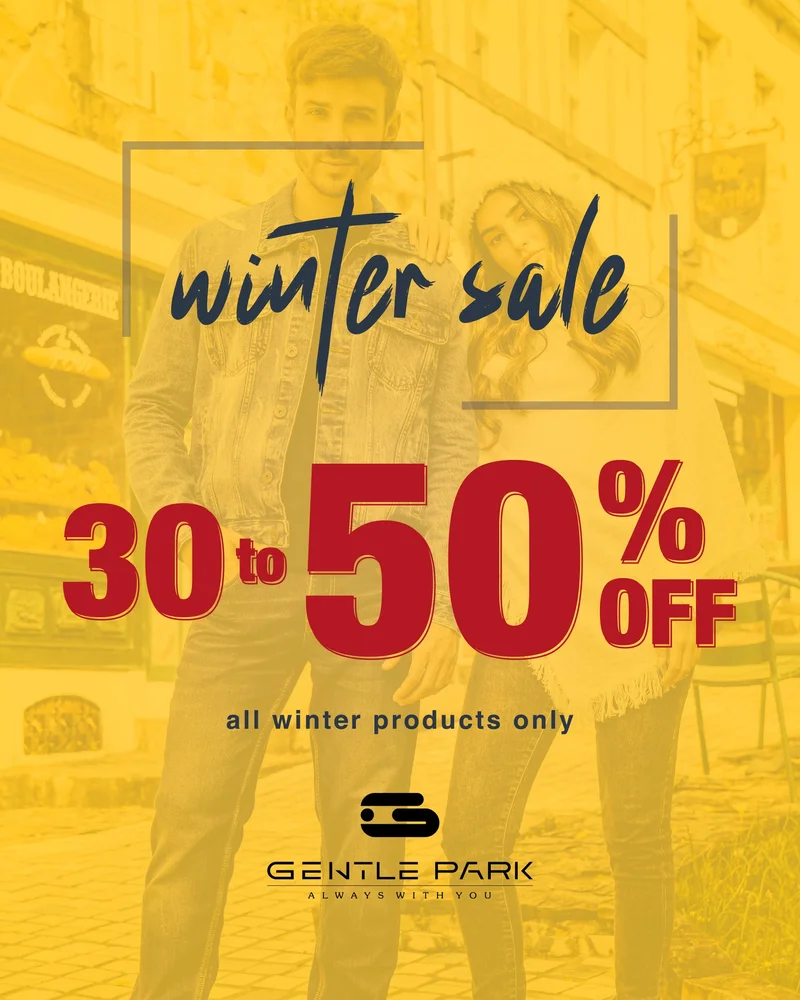 Up to 50% discount on all winter products at Gentle Park