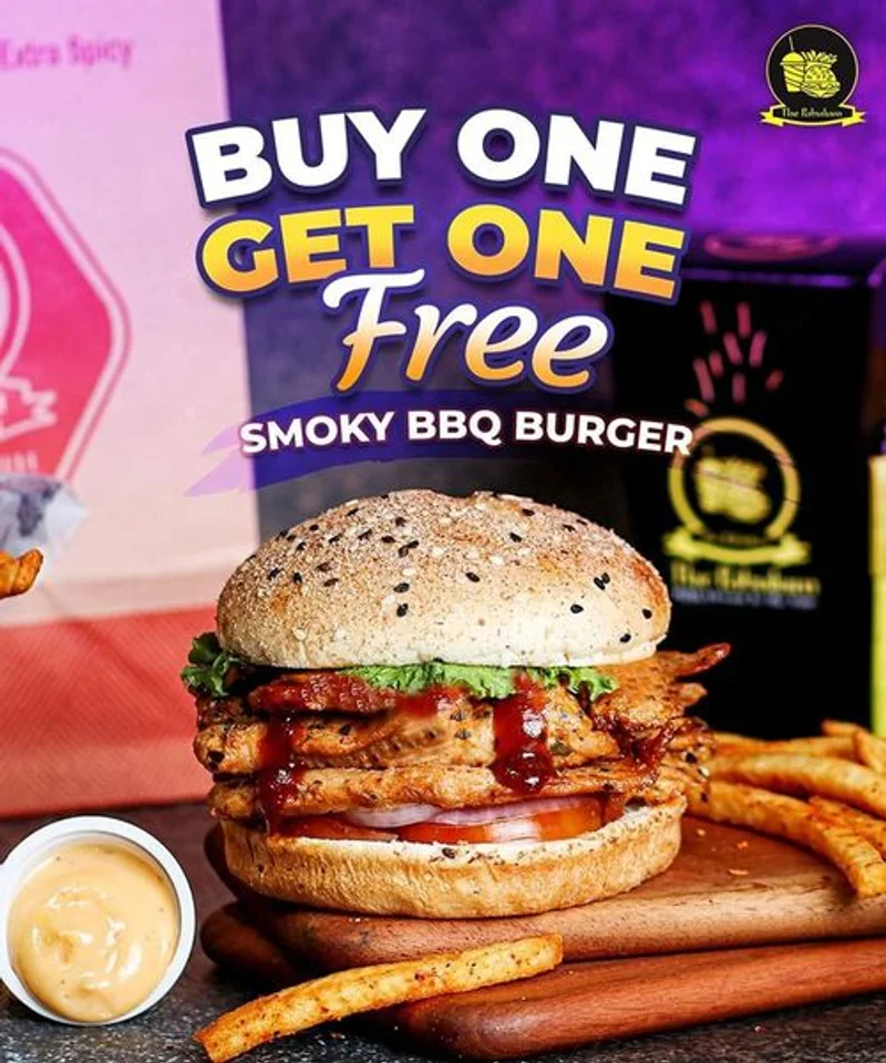 Buy One Get One Smoky BBQ Burger Offer | BOGO Offer at The Pabulum Polashi