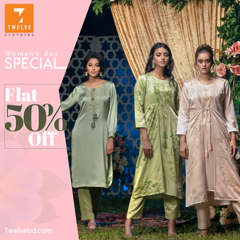 Flat 50% Discount  on Women's Selected Products at Twelve Clothing