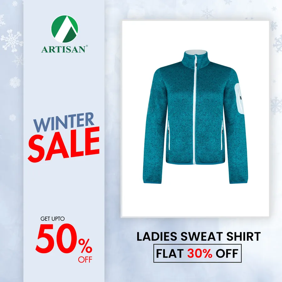 Stay cozy and stylish with our Ladies Sweatshirt, now at a Flat 30% Off!