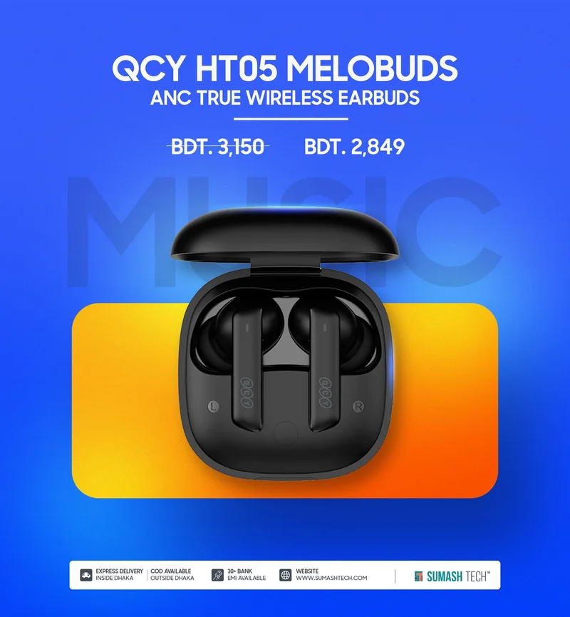 QCY HT05 MeloBuds | TWS Offer 10% Discount at Sumash Tech