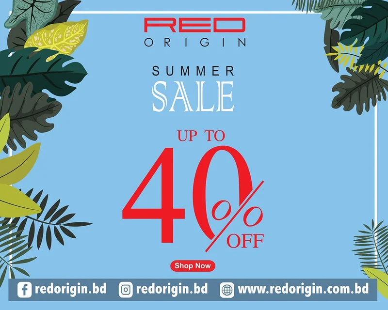 Summer sale up to 40% discount on new latest outfits at Red Origin