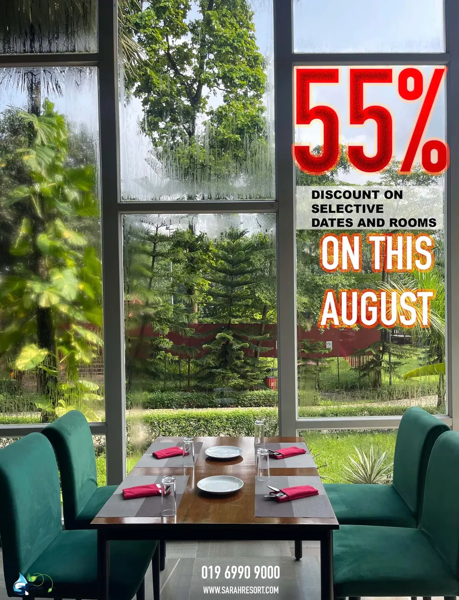 55% Discount On Selective Dates And Rooms at Sarah Resort Ltd