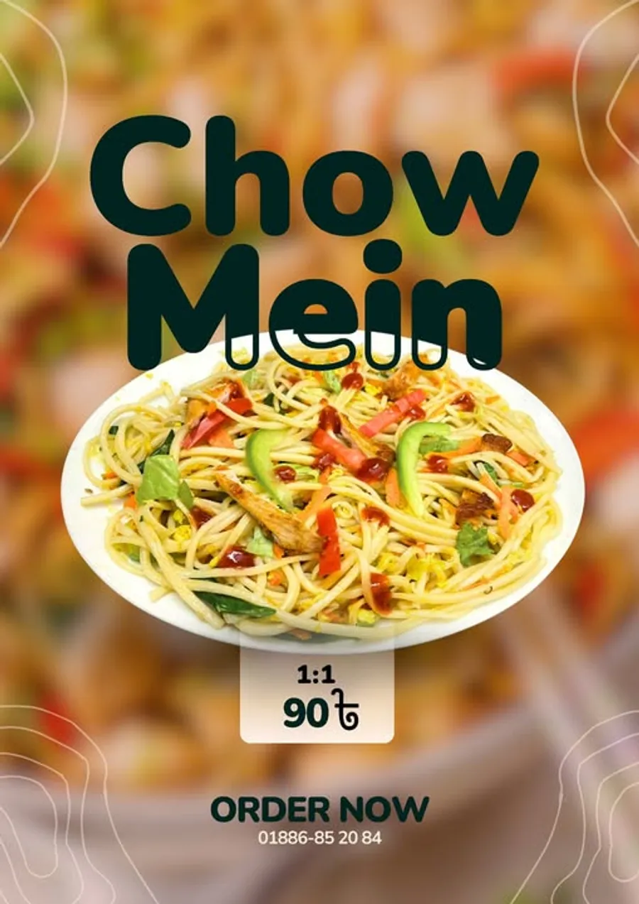 Budget friendly 99  tk chowmin offer at Mr. Savory
