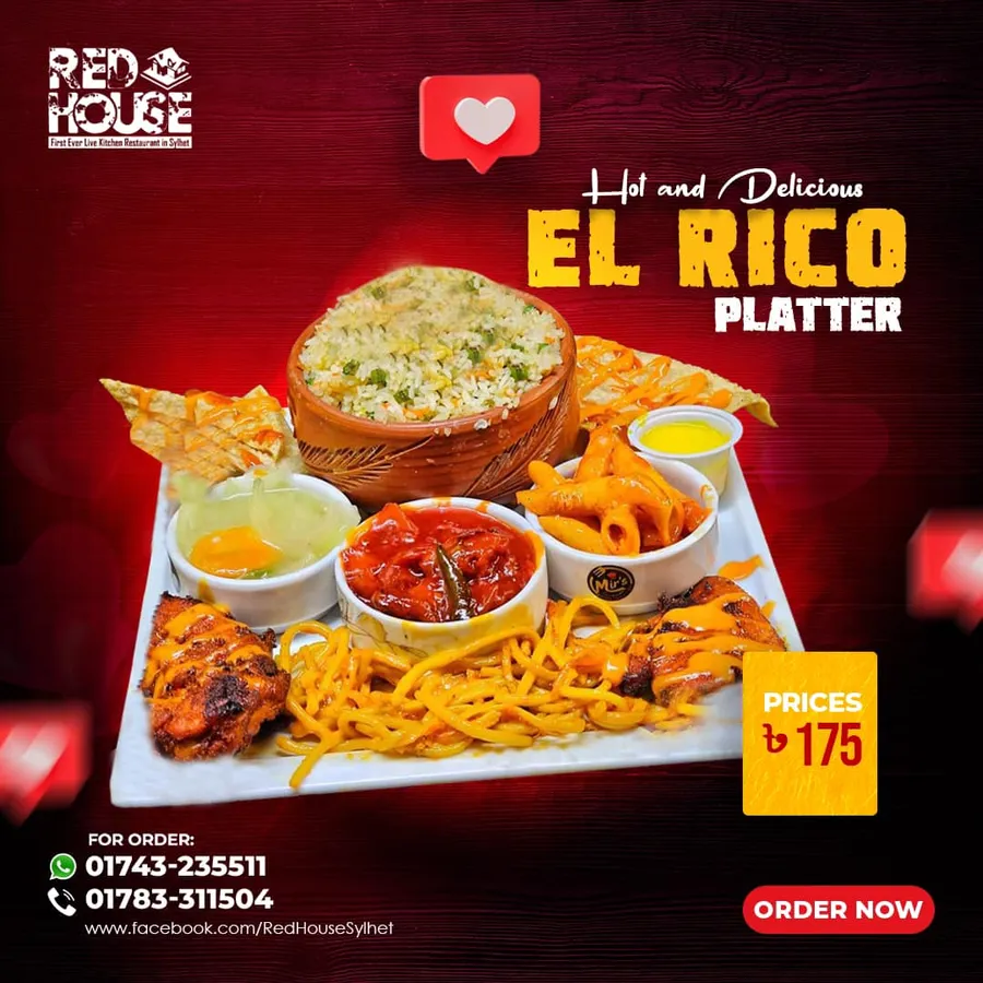 EL Rico platter only 175 tk at RED HOUSE