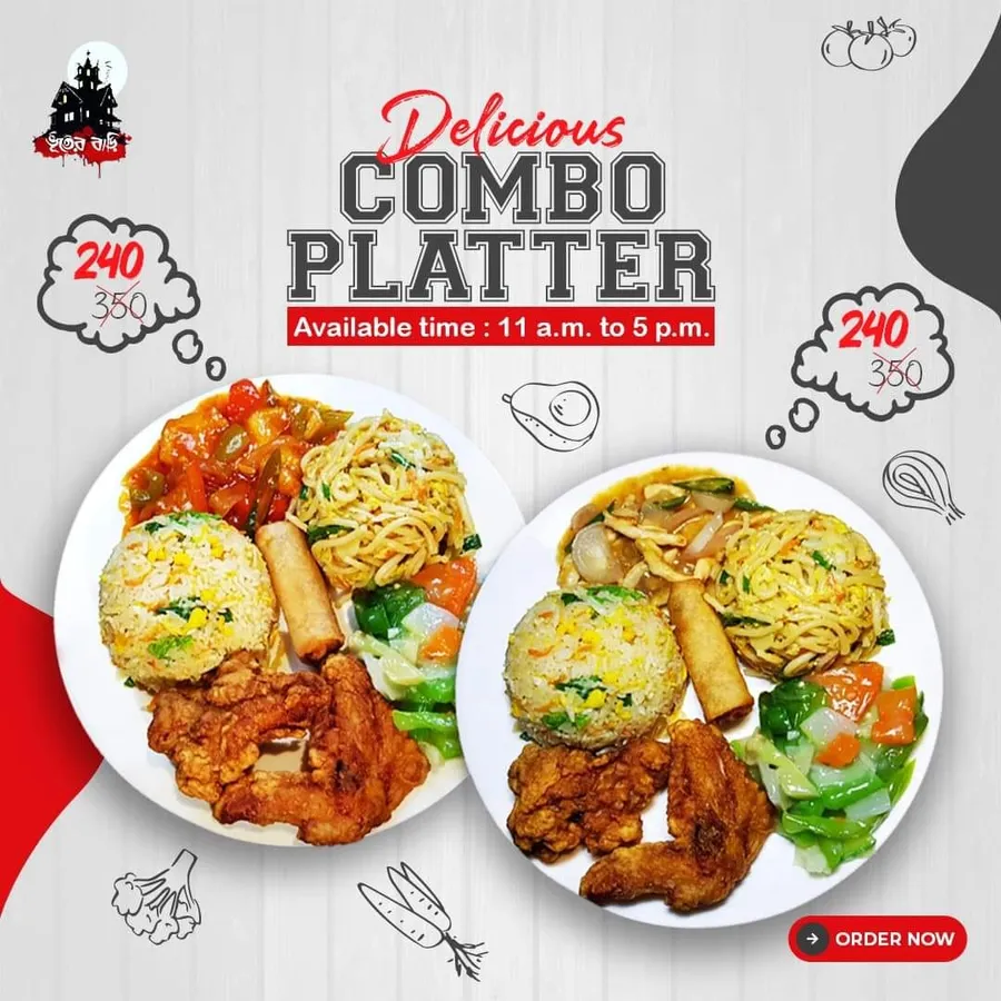 Combo Platter Offer 30% Discount at Bhooter Bari