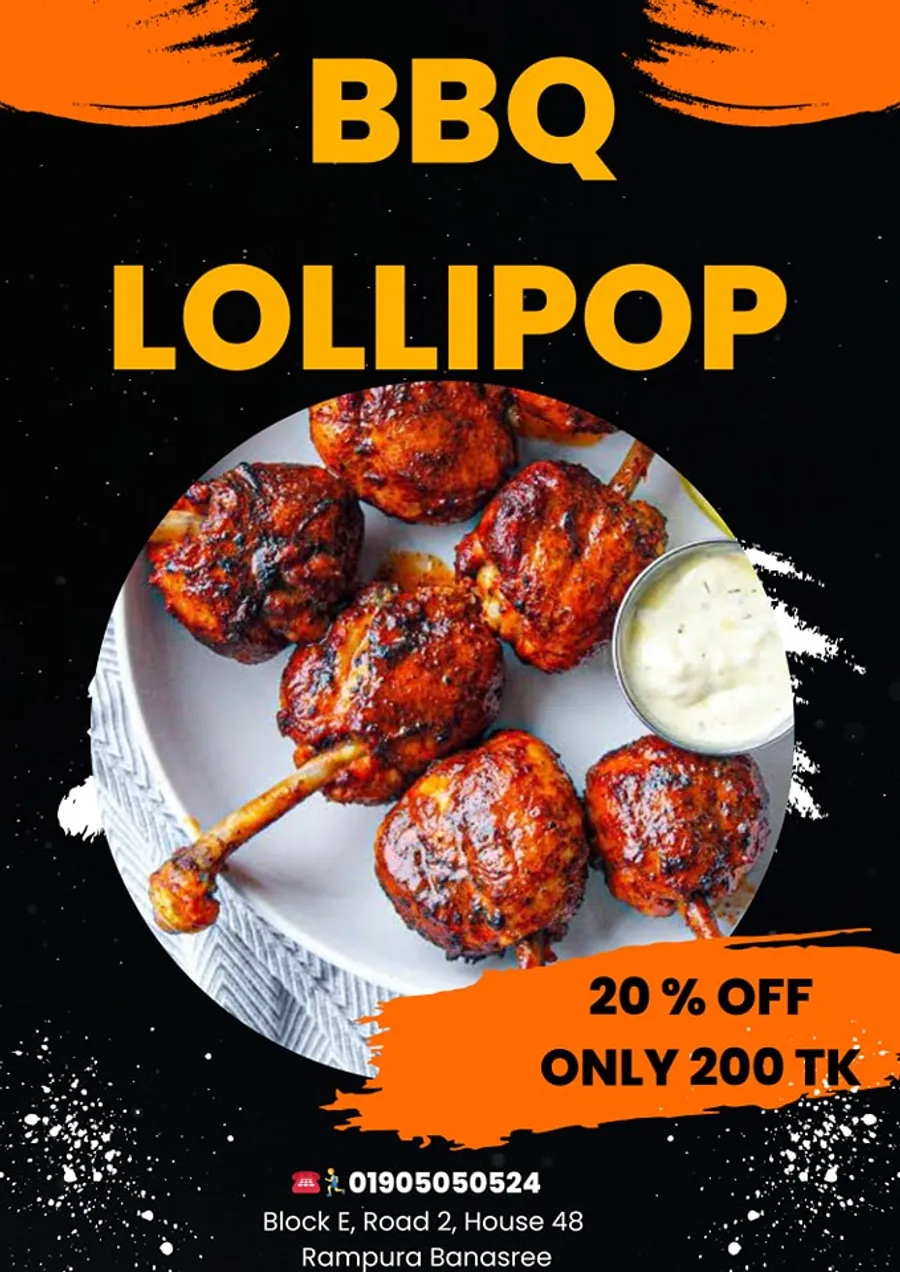 6 PCS BBQ Lollipop 50 TK discount at Take A Bite