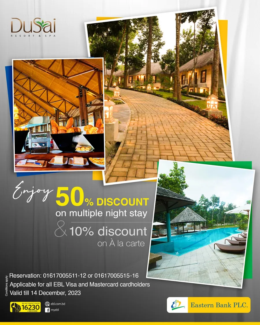 Enjoy 50% discount at DuSai | Hotel & Resort Using EBL Cards