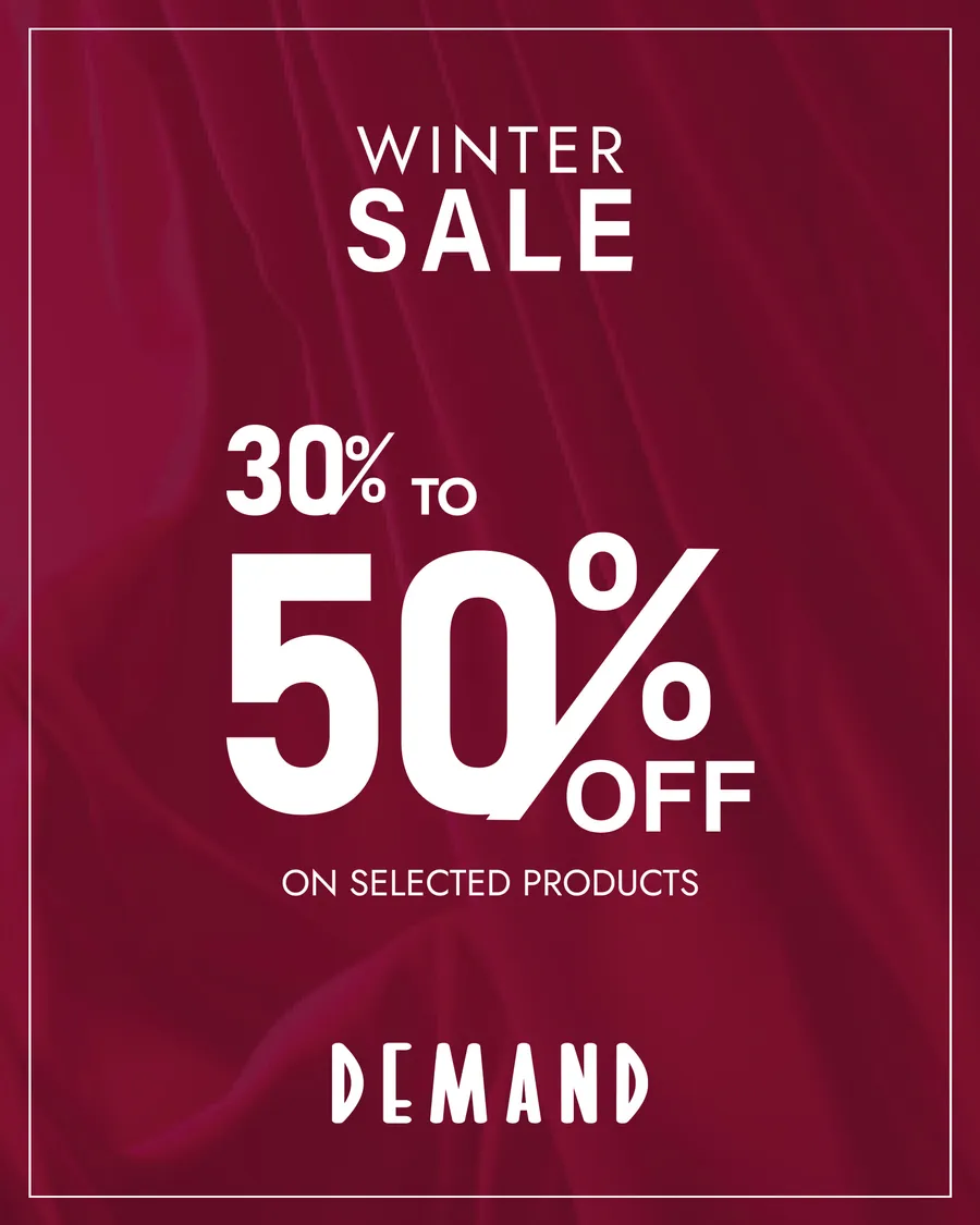 Winter sale 30%-50% on selected products at Demand