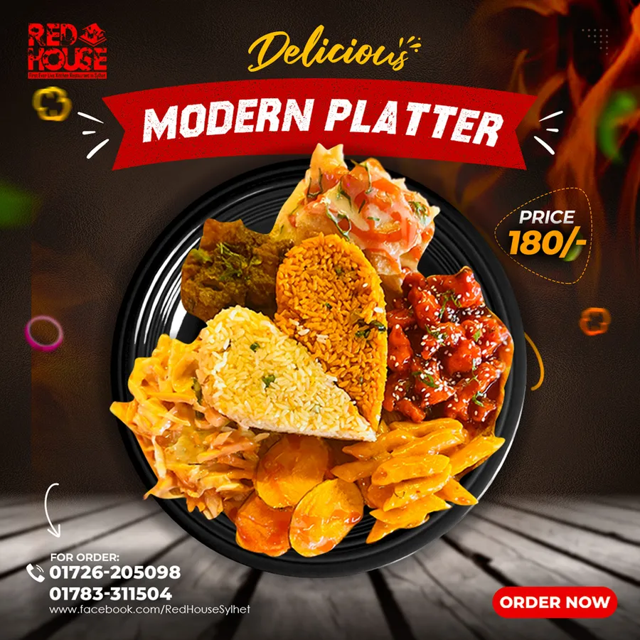 Modern platter offer only 180 tk at Red house