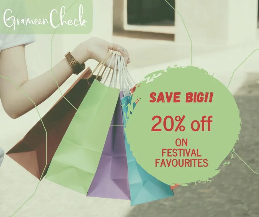 Get 20% Off on clothing at Grameen Check