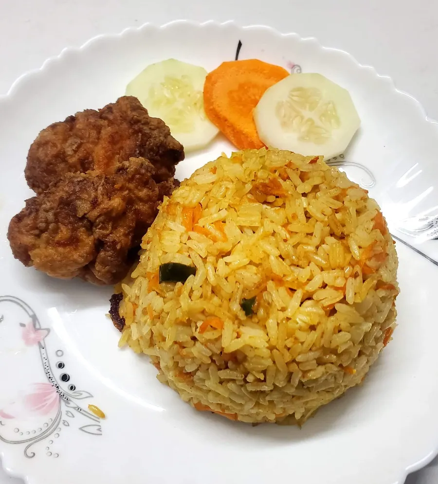 Egg Fried Rice With Chicken Fry Only 79 at The Burger House Shonirakhra