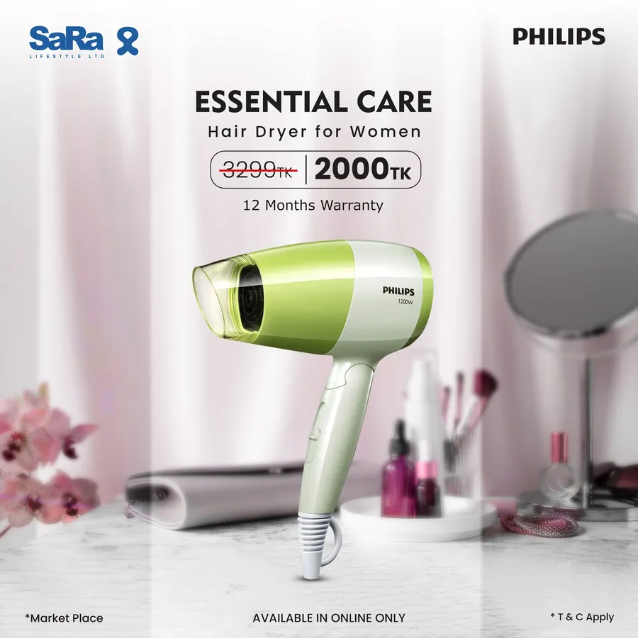 PHILIPS Essential Care BHC015 Hair Dryer 1300 TK OFF