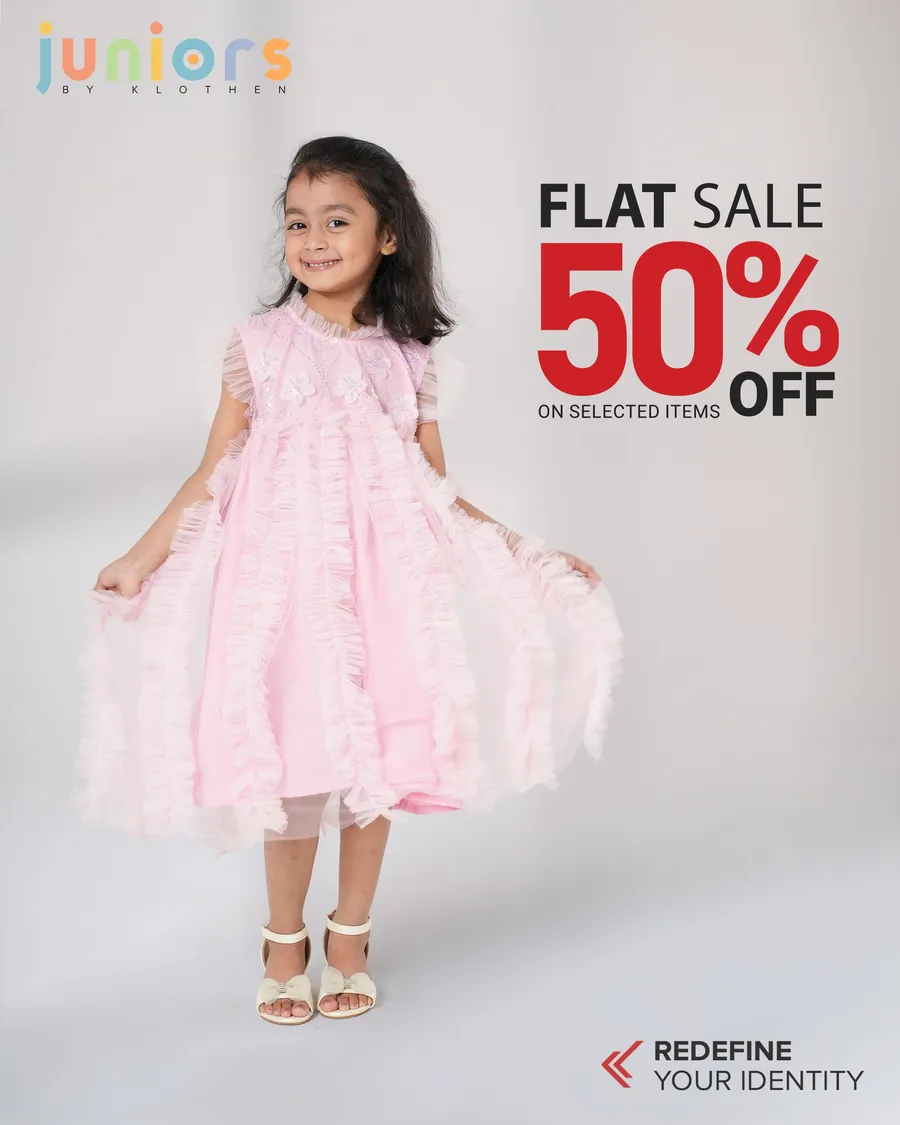 Flat 50% discount on selected items at KLOTHEN