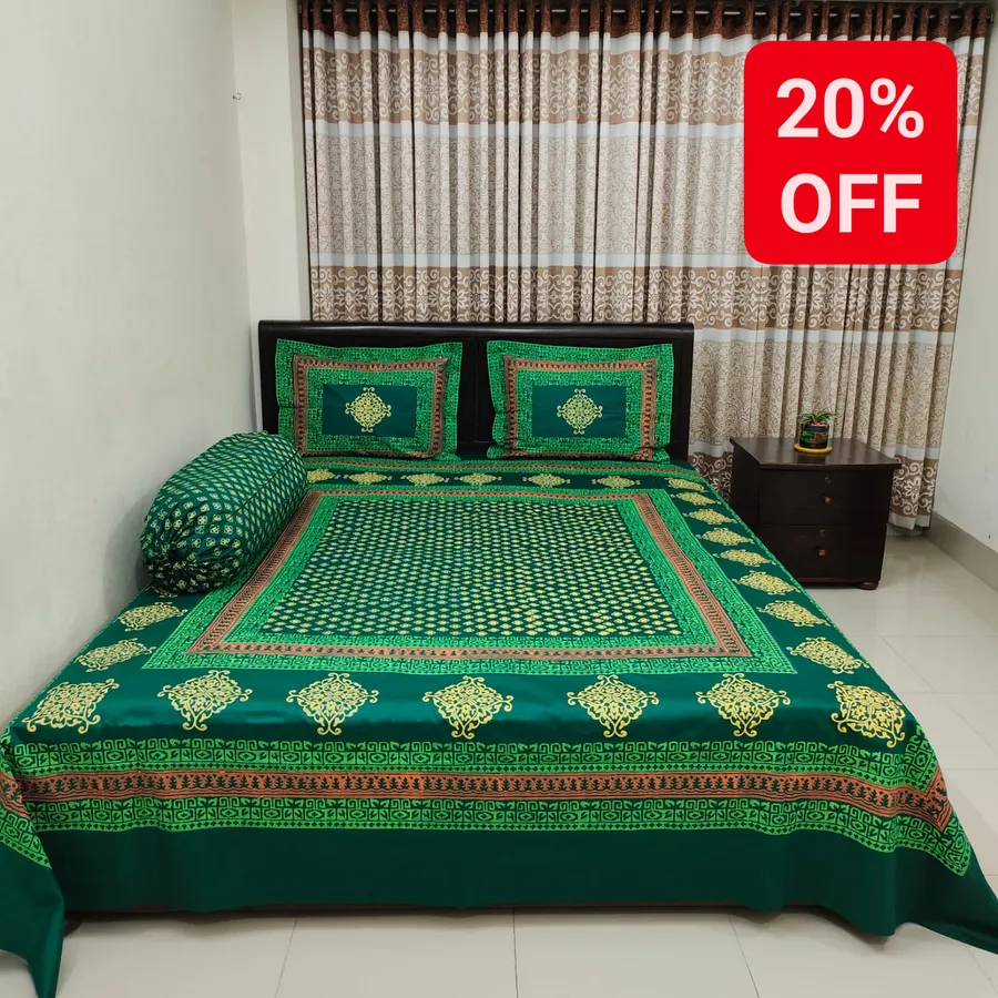 Get 20% Discount on Block Printed Handmade Bedcover | Bed Sheet at Ortha