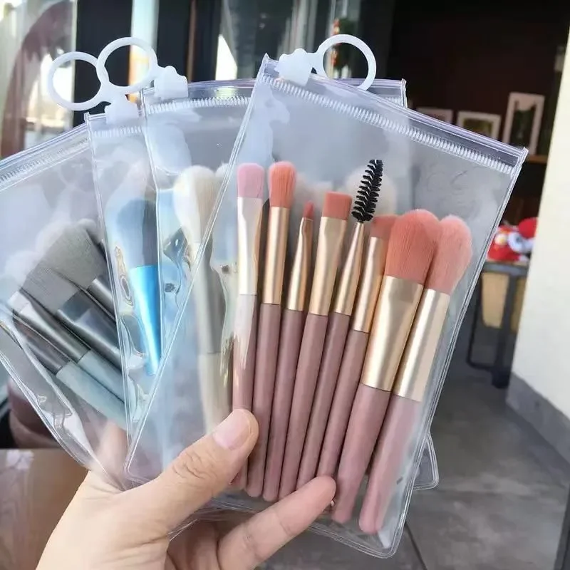 Cute 8 Pcs Mini Makeup Brush Set 50% Discount at Only 99 ShopBD