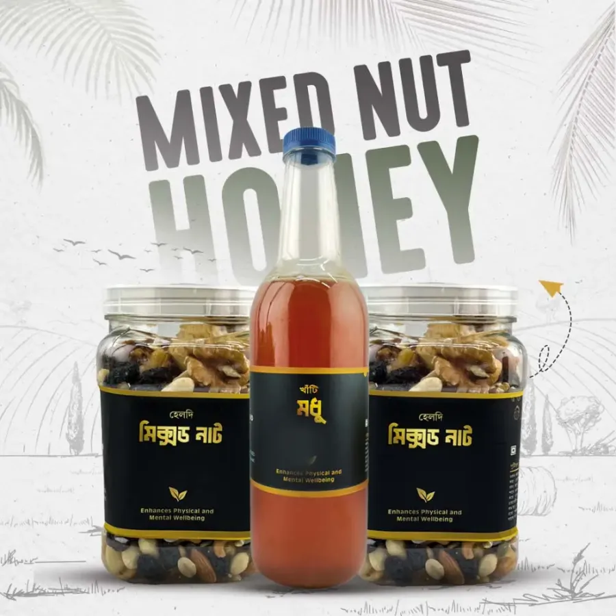 Buy 1Kg Mixed Nut and Get 1kg Honey free at Believer's Sign