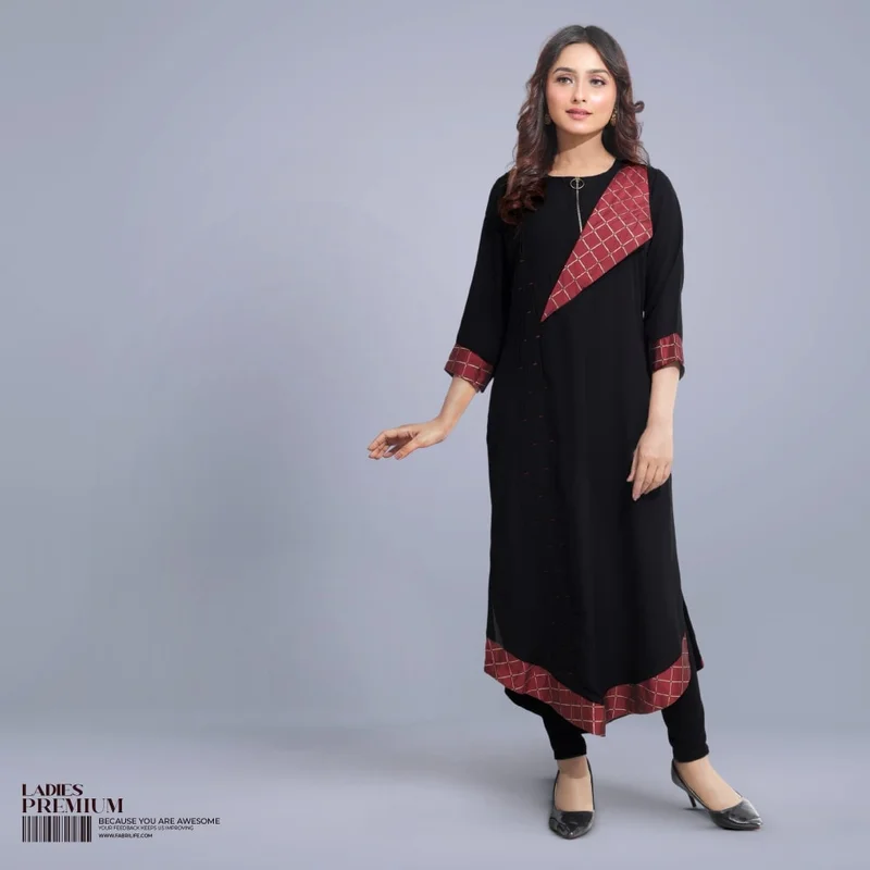 Womens Premium Long Tunic - Grace 25% Discount at Fabrilife