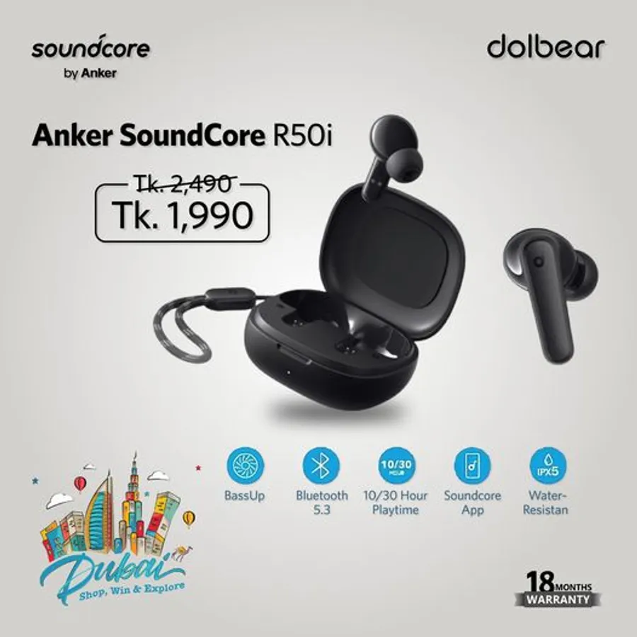 Anker SoundCore R50i 500TK Discount |TWS | Earphone at Dolbear