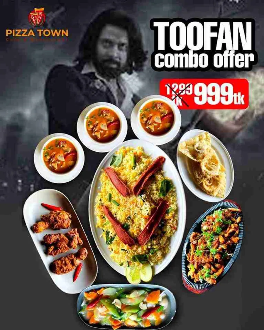 Platter offer at pizza Town khilgao