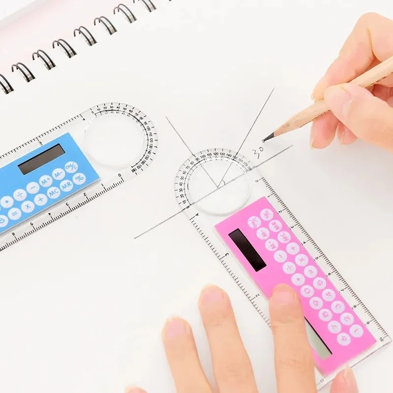 Multifunctional Solar Transparent Ruler Calculator with Magnifying Glass at Only 99 Shop BD