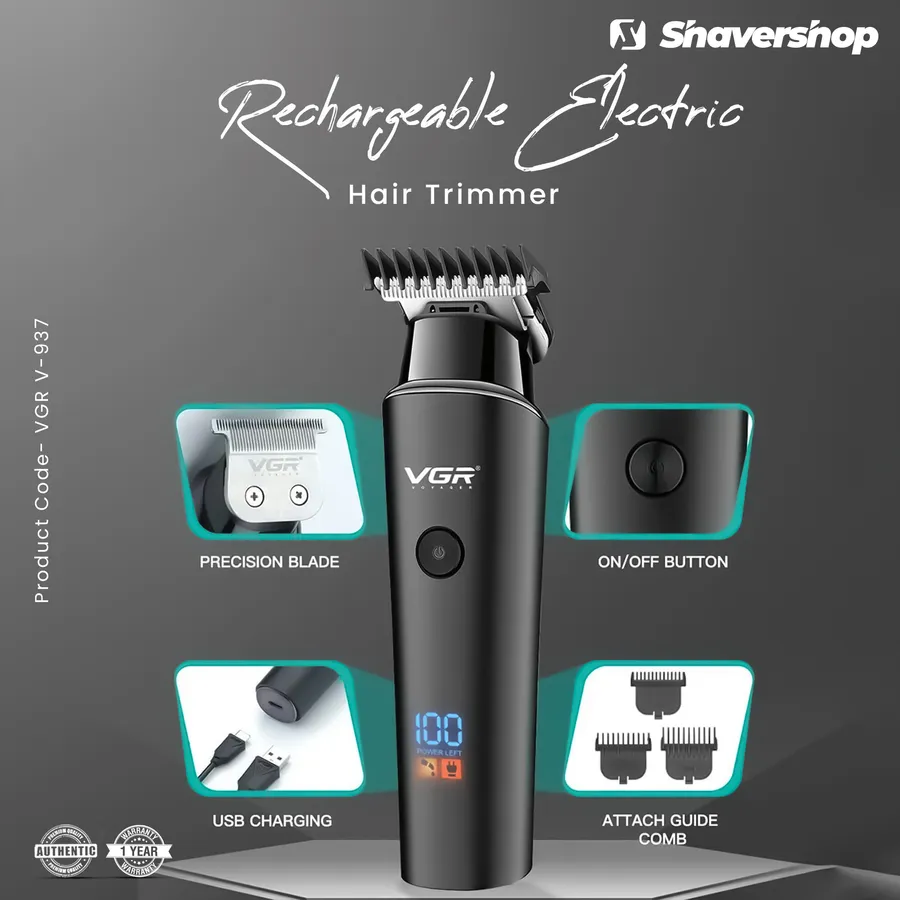 34% discount on VGR V-937 Professional Rechargeable Electric Hair Trimmer at Shaver Shop Bangladesh