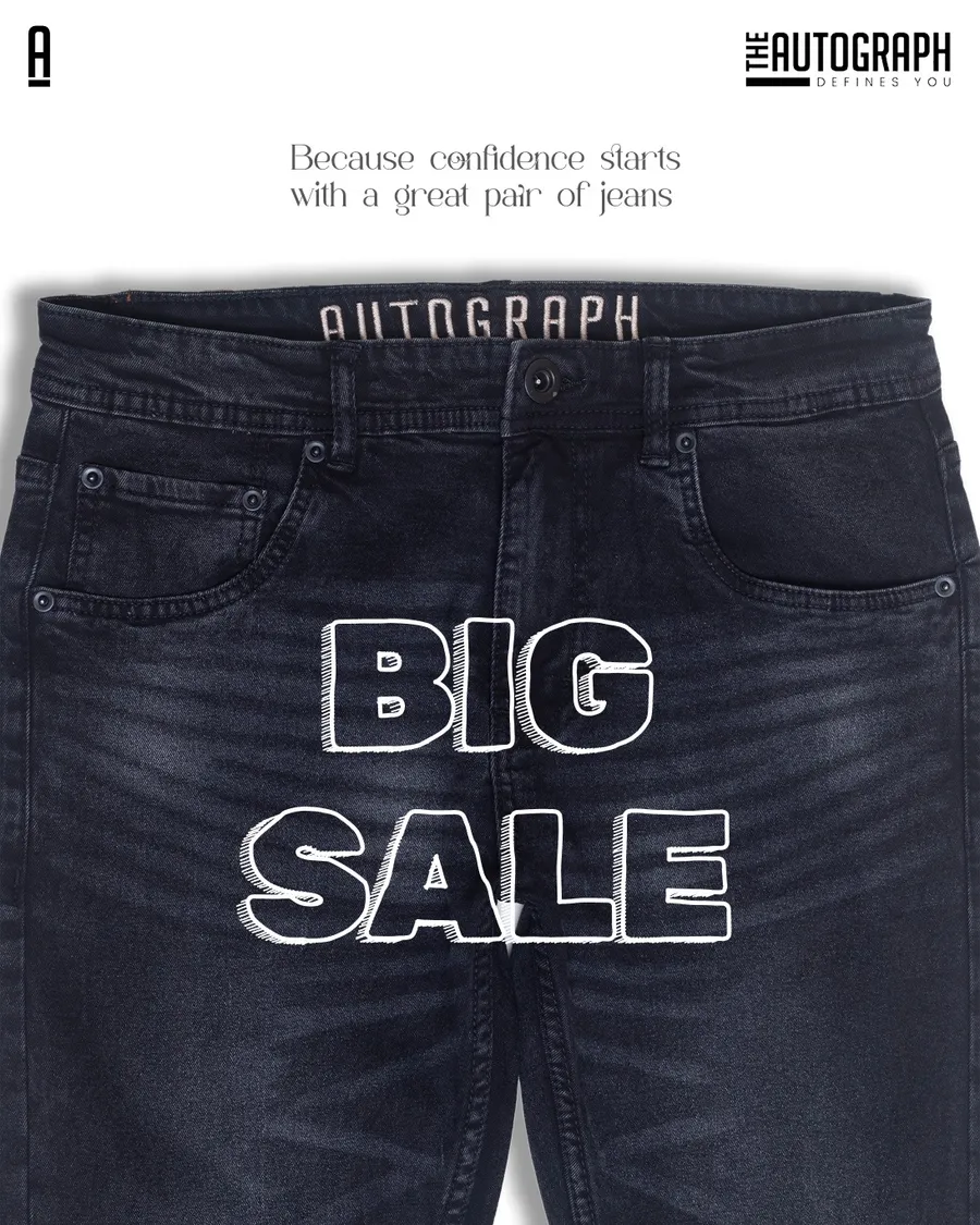 Denim pants 50% discount at Fiona