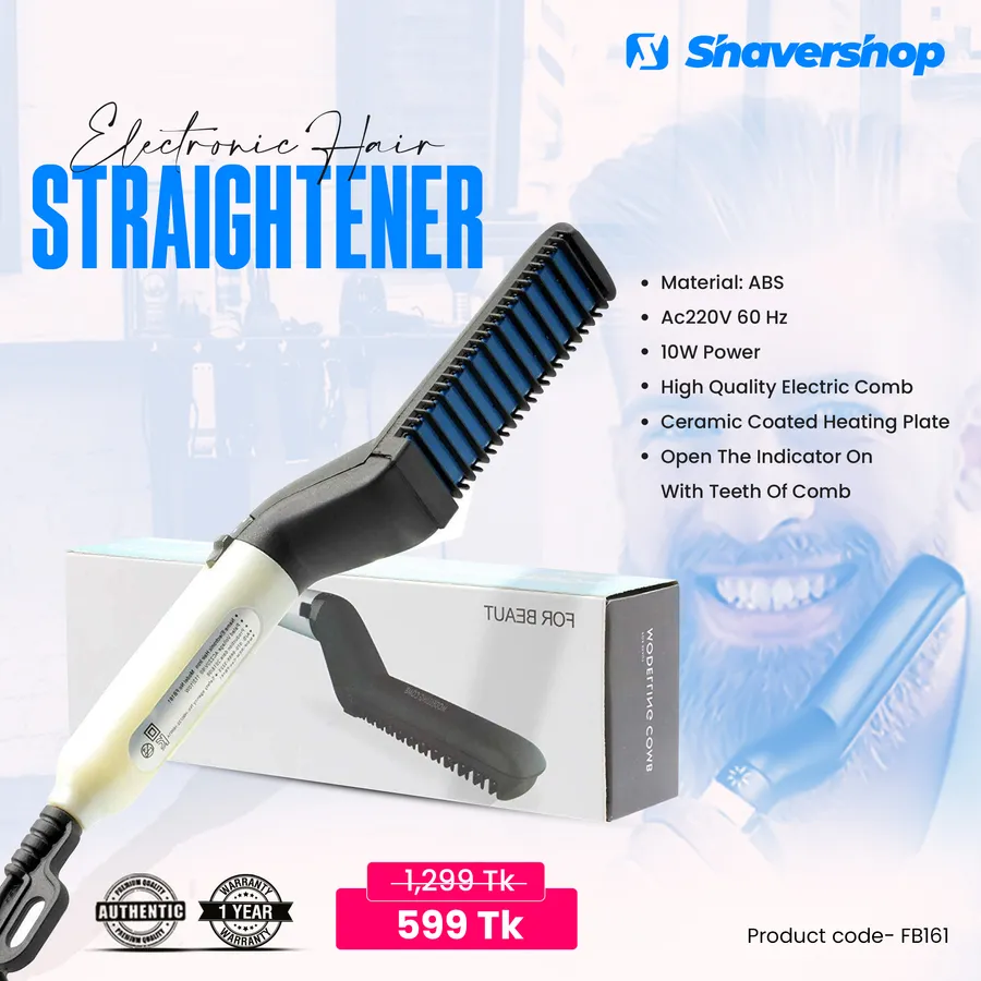 FB161 Electronic Hair Straightener 54% discount at Shaver Shop Bangladesh