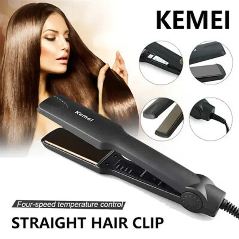 Exclusive Hair Straightener kemei KM 329 -  37% Discount