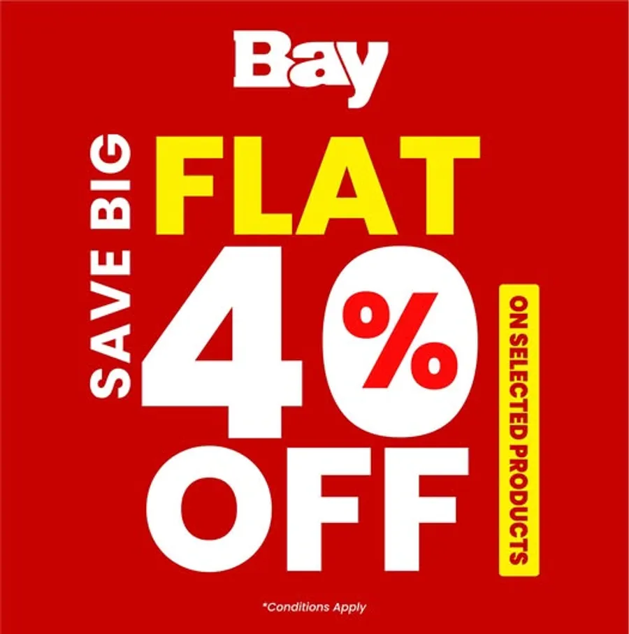 Enjoy FLAT 40% OFF on selected products both in-store and online at Bay Emporium Ltd