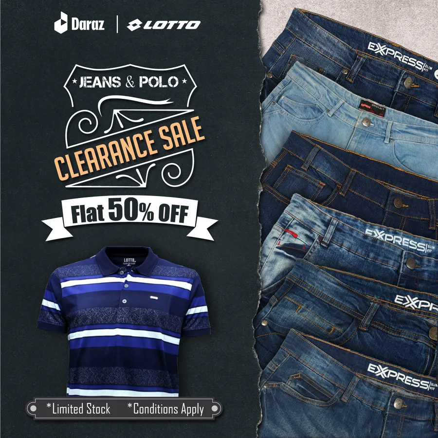 Daraz | Lotto Clearance SALE!!! Get 50% OFF On Jeans & Polo-Shirts