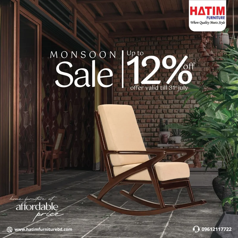 Enjoy Up To 12% Discount On HATIM Furniture during our Monsoon Sale