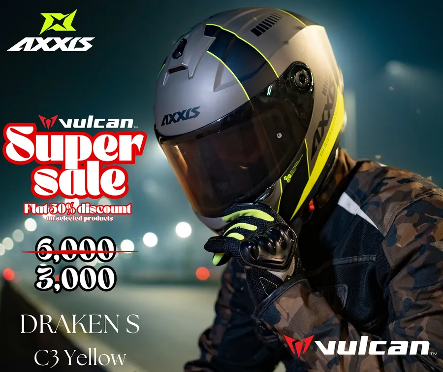 AXXIS Draken S C3 Yellow flat 50% discount at Vulcan Lifestyle