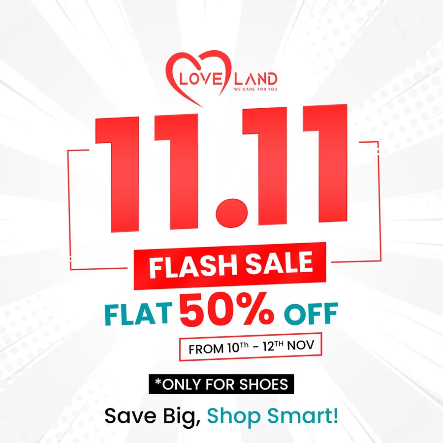 Flat 50% discount on shoes at Love Land