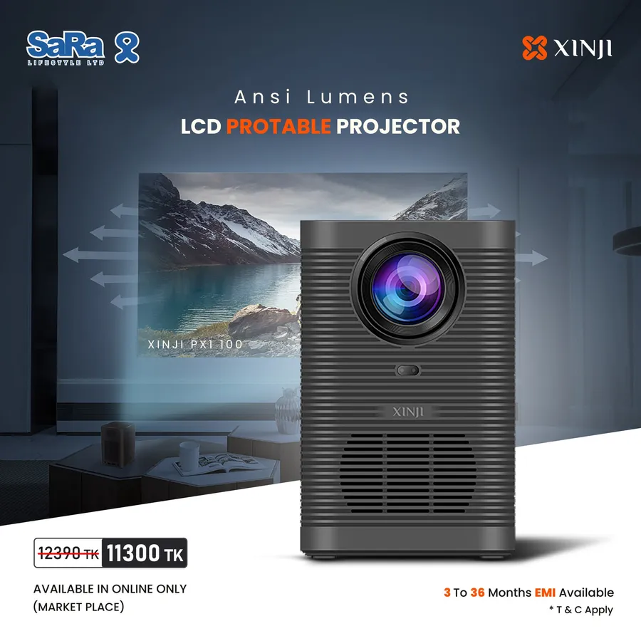 XINJI PX1 100 ANSI Lumens LCD Portable Projector 1090 TK discount at SaRa Lifestyle Ltd.