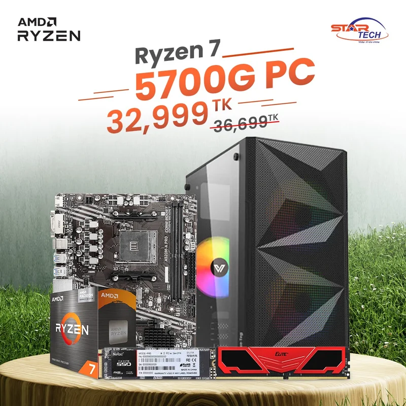 Ryzen 7 5700G PC Build 3700 TK Discount at Star Tech Ltd