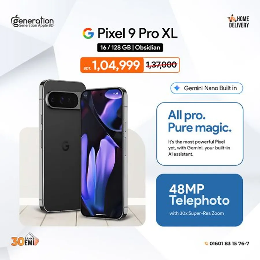 Google Pixel 9 Pro XL 32,000 TK discount at Generation Apple BD