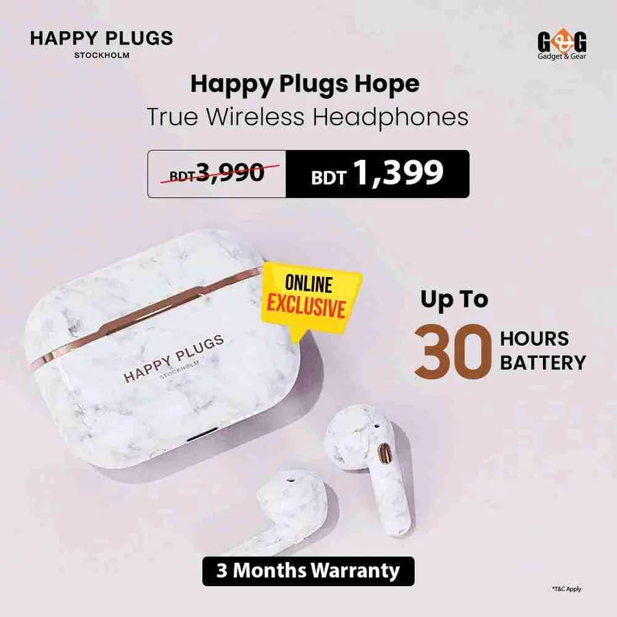 Happy plus hope true wireless headphones at gadgets & gear