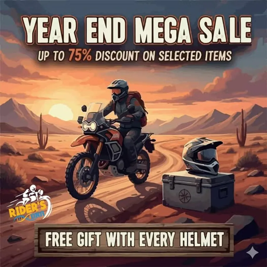Up To 75% Discount (Selected Items) And Special Gift With Every Helmet at Rider’s DNA